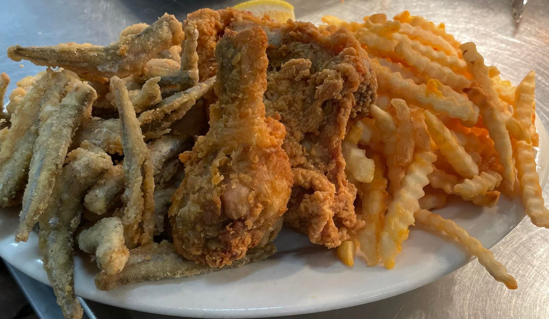 All You Can Eat Smelt, Broasted Chicken, Beer Battered Fish