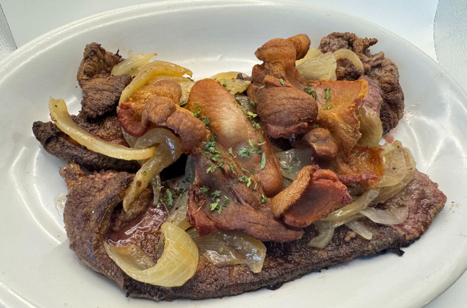 Liver, bacon and onions
